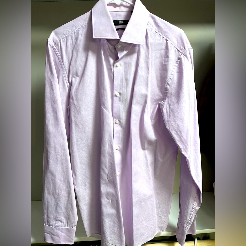 Hugo Boss Men’s Button-Up Sharp Fit